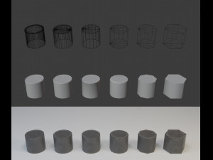 grenade container m41 - low poly game ready pack Model 3D
