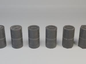 grenade container m41 - low poly game ready pack Model 3D