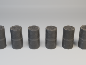 grenade container m41 - low poly game ready pack Model 3D