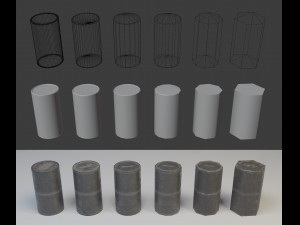 grenade container m41 - low poly game ready pack Model 3D