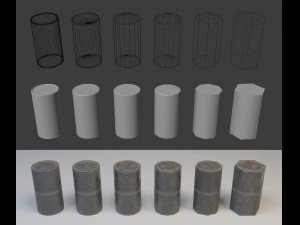 grenade container m41 - low poly game ready pack Model 3D