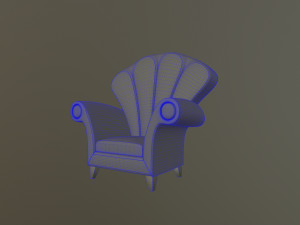 肘掛け椅子 3Dモデル