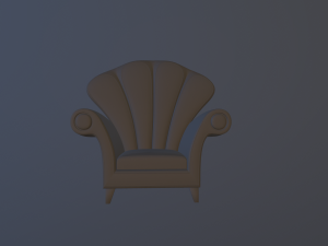 肘掛け椅子 3Dモデル