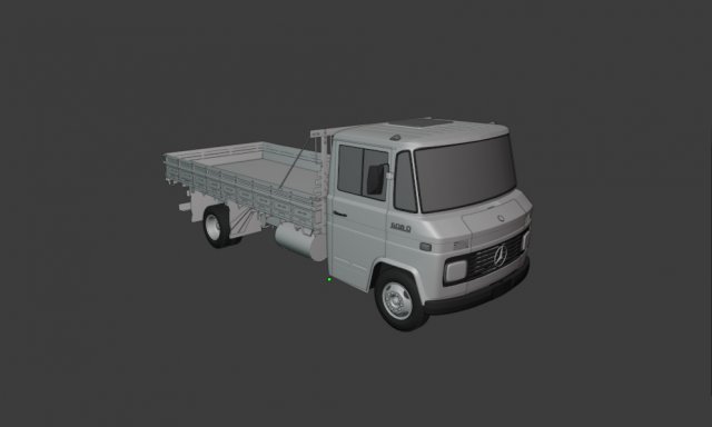 Mercedes 608 3D Модель .c4d .max .obj .3ds .fbx .stl .blend 