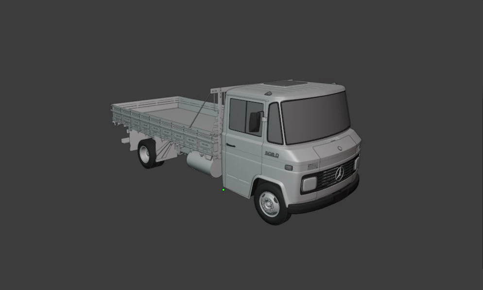 Mercedes 608 3D Model .c4d .max .obj .3ds .fbx .stl .blend 
