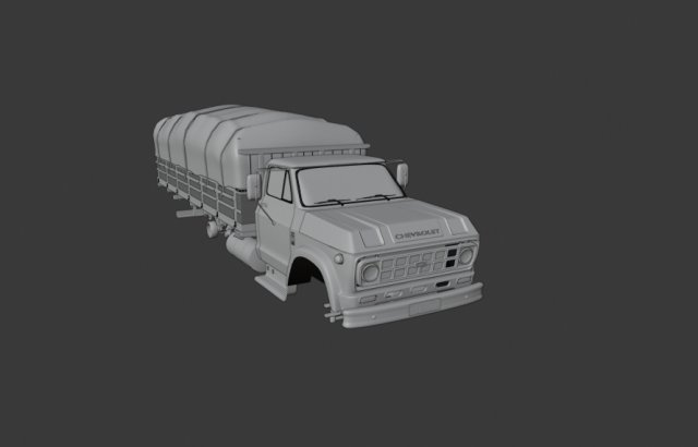 Truck chevrolet GM d60 Model 3D .c4d .max .obj .3ds .fbx .stl .blend 