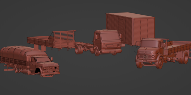 Fbx obj x3d Pack Mercedes Volkswagen chevrolet Modelo 3D .c4d .max .obj .3ds .fbx .stl .blend 