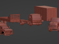 Fbx obj x3d Pack Mercedes Volkswagen chevrolet 3D Модель