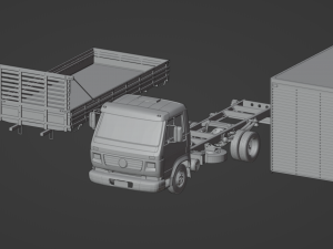 Fbx obj x3d Pack Mercedes Volkswagen chevrolet Modelo 3D