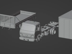 Fbx obj x3d Pack Mercedes Volkswagen chevrolet 3D Model