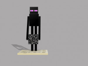 ender minecraft Model Cetak 3D
