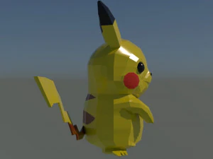 pikachu - modelo 3d 3D Model