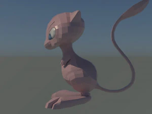 mew - modelo 3d 3D Model