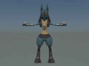 lucario - modelo 3d 3D 模型