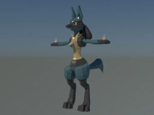 lucario - modelo 3d 3D Model