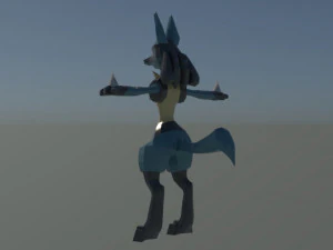 lucario - modelo 3d 3D Model