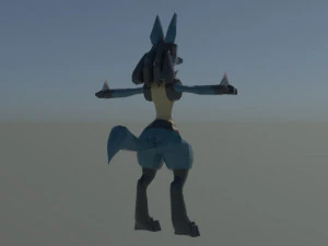 lucario - modelo 3d 3D Model