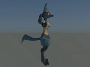 lucario - modelo 3d 3D Model