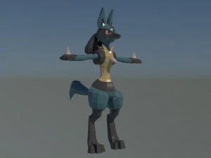 lucario - modelo 3d 3D Model