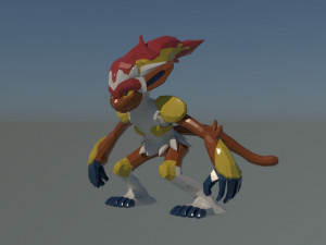 infernape - modelo 3d 3D Модель