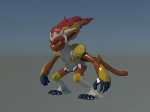 infernape - modelo 3d 3D Model