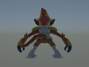 infernape - modelo 3d 3D Модель