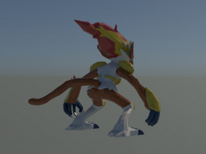 infernape - modelo 3d 3D Модель