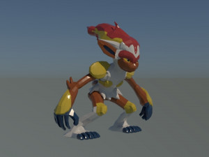 infernape - modelo 3d 3D Модель