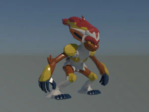 infernape - modelo 3d 3D Model