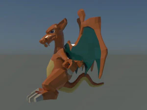 charizard - modelo 3d 3D Model