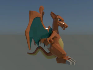 charizard - modelo 3d 3D Model
