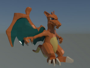 charizard - modelo 3d Model 3D