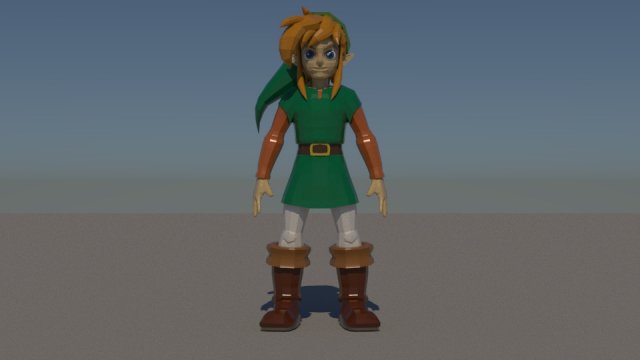 link - the legend of zelda 3D 모델 .c4d .max .obj .3ds .fbx .stl .blend 