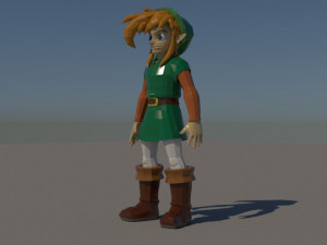 link - the legend of zelda 3D 모델