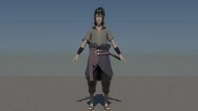 Sasuke Taka 3D Modell .c4d .max .obj .3ds .fbx .stl .blend 