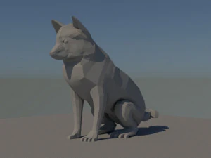 shiba inu dog 3D Model