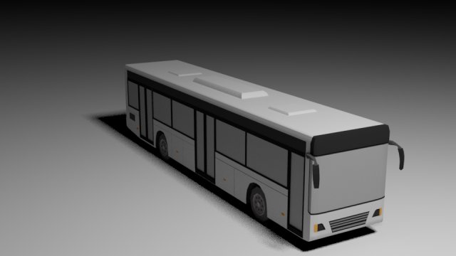 city bus 3D Модель .c4d .max .obj .3ds .fbx .stl .blend 