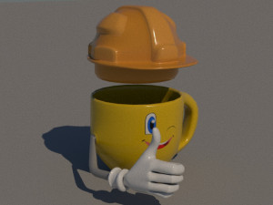 cup of coffee engineer edition 3D Model