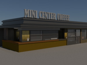 mini center coffee Modelo 3D