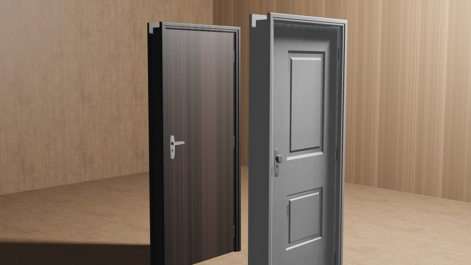 internal door 3D Model .c4d .max .obj .3ds .fbx .stl .blend 
