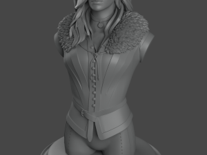 yennefer witcher 3 bust print ready stl 3D Print Model