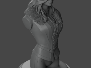 yennefer witcher 3 bust print ready stl 3D Print Model