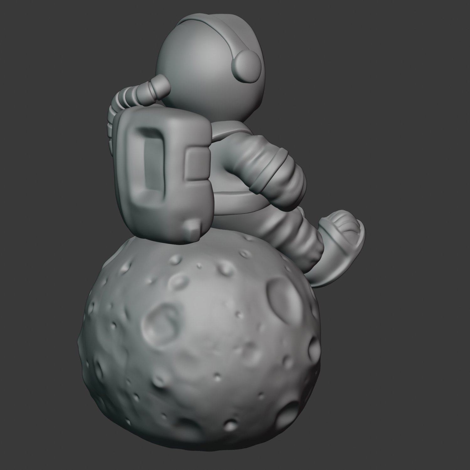 Free STL file Moon Bot - Print in Place / No supports / Easy・3D