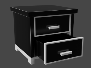 Of a simple modern bedside table 3D Model