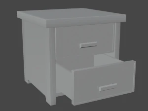 Of a simple modern bedside table 3D Model
