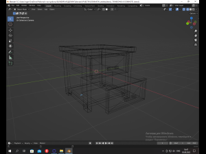Of a simple modern bedside table 3D मॉडल