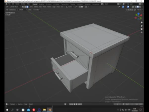 Of a simple modern bedside table 3D Model