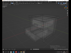 Of a simple modern bedside table 3D मॉडल