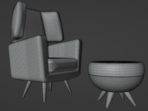 of a armchair 3Dモデル