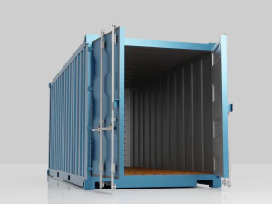 Railway container 3D 3D Model